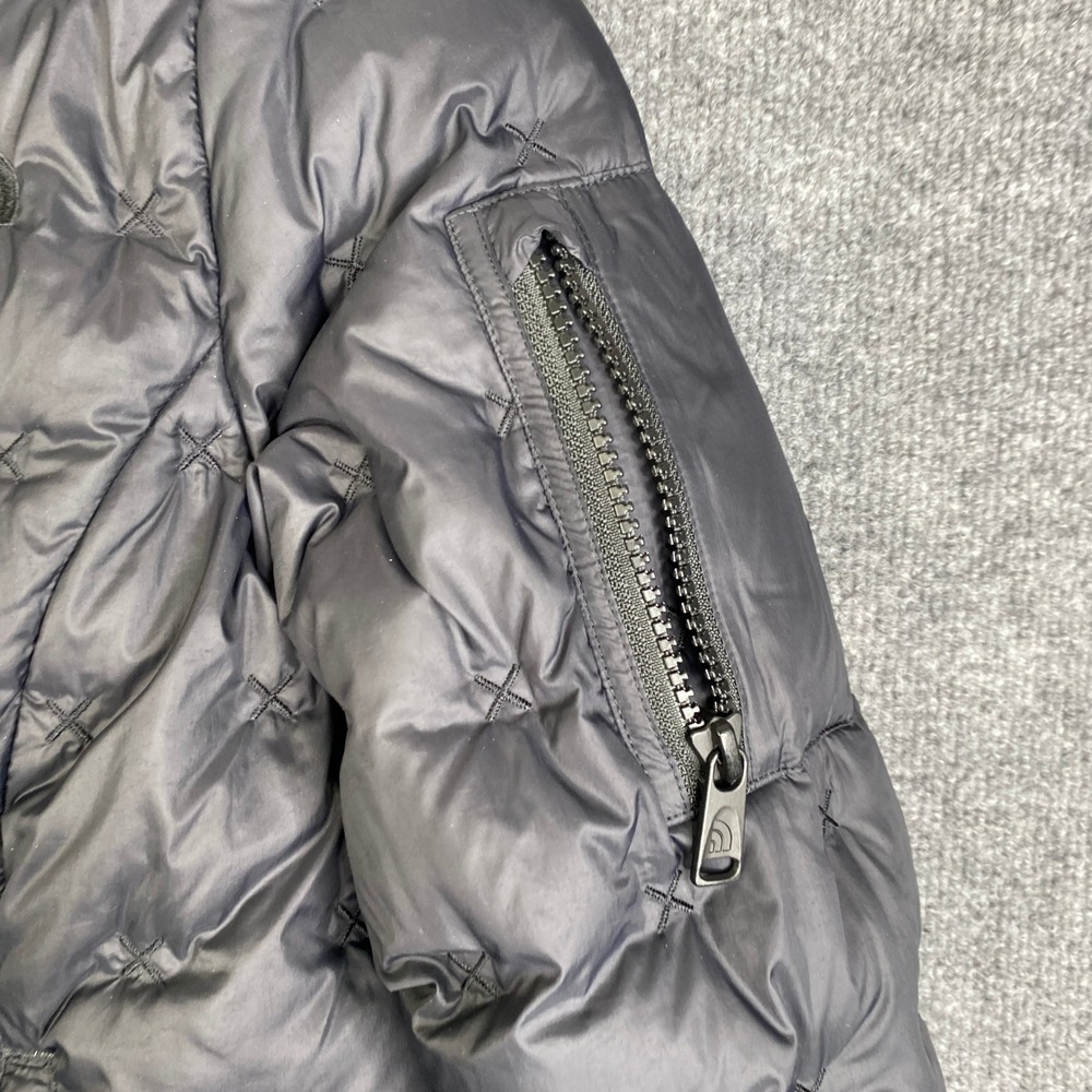The North Face Womens Black Cross Quilted Down Puffer Jacket Small FA19 Zip Up - Picture 4 of 12